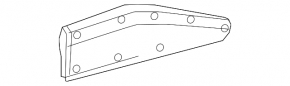 Lower rear right door trim for Toyota C-HR 18-22, Japan-built
