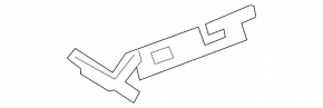 Chevrolet Volt 16-19 tailgate Volt emblem