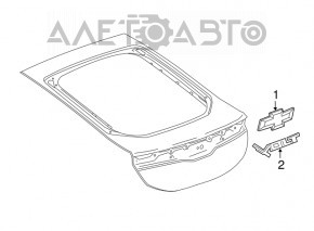 Chevrolet Volt 16-19 tailgate Volt emblem