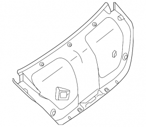 Nissan Altima 13-15 black trunk lid trim