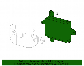 Left blind spot sensor for Toyota Rav4 2013-2018