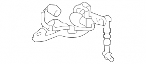 Left body tilt sensor Lexus GX460 10-23