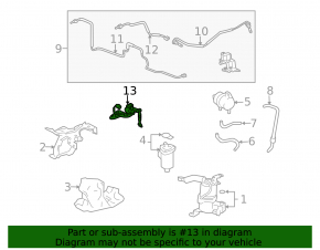 Left body tilt sensor Lexus GX460 10-23