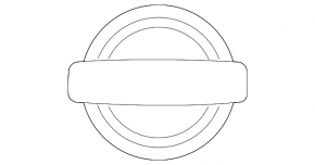 Emblem logo Nissan tailgate Nissan Leaf 18-22
