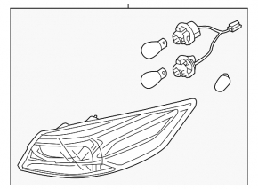 External wing lamp left Hyundai Elantra AD 17-18 prerest LED