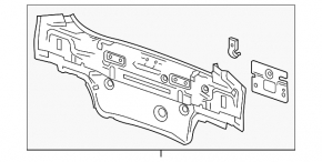Rear panel Chevrolet Cruze 11-15 4d
