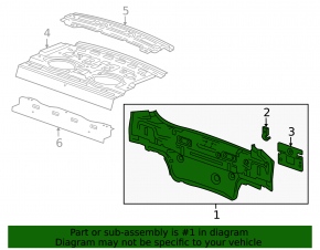 Rear panel Chevrolet Cruze 11-15 4d