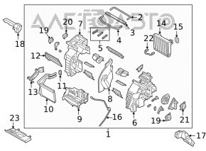 Actuator motor heater drive ventilation Hyundai Tucson 16-21