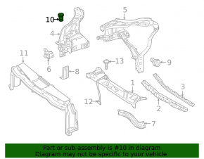 Left hood bumper for Mercedes W213 E 17-23 on the body