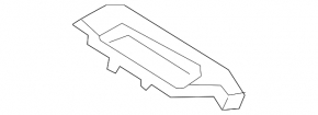 Black front left window control trim for Porsche Cayenne 19-23