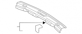 Lincoln MKX 16-18 trunk opening trim