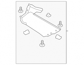 Front bumper guard for Ford Fusion mk5 17-20 right