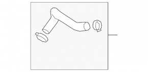 Upper cooling pipe Mazda 3 21-26 4d 2.5T