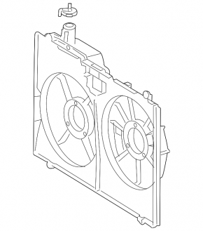 Diffuser radiator shroud bare Toyota Sienna 2010