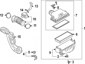 Toyota Sienna 21-25 Air Filter Housing Lower Cover