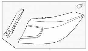 Light outer wing right Honda Accord 18-20 hybrid