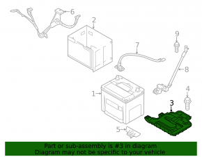 Battery tray Kia Soul 14-17