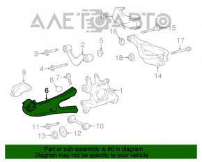 Rear right longitudinal arm Toyota Highlander 17-19