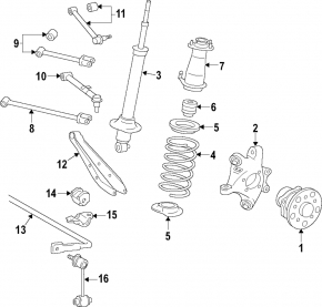 Upper transverse control arm with ball joint rear right Lexus GS300 GS430 06