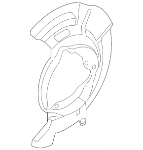 Brake Disc Cover Front Right Kia Forte 19-22