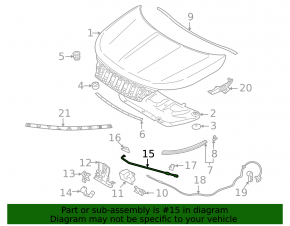 Mitsubishi Outlander 22-25 Hood Support Stick