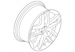 Wheel disk R16 VW Tiguan 09-15 type 2 curb