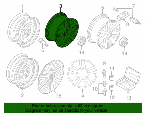 Wheel disk R16 VW Tiguan 09-15 type 2 curb