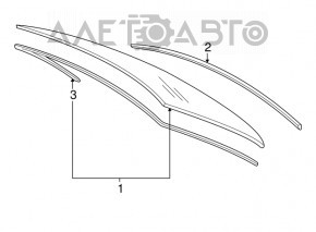 Rear window for Lexus ES350 07-12