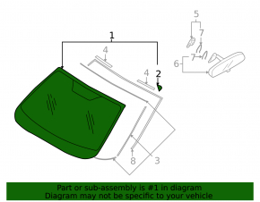Subaru Forester 2013 SH windshield