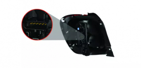 Right headlight Fiat 500X 16-18 with frame