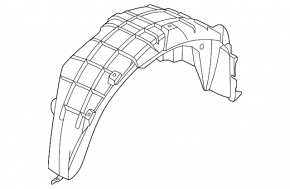 Rear left fender liner Nissan Murano 25-26