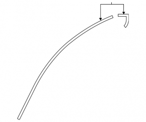 Upper door molding right Nissan Sentra 13-19 chrome