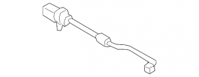 Front left brake pad wear sensor for Audi Q5 80A 18-24 for Brembo 338/30mm