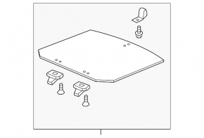 Trunk floor Honda CRV 12-14 ser