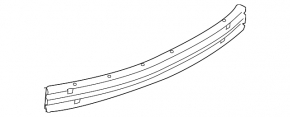 Rear bumper reinforcement Nissan Leaf 18-