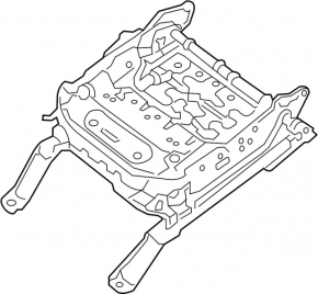 The longitudinal adjustment motor of the driver's seat Nissan Pathfinder 13-20 without a frame, part of the housing is broken