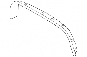 Upper Trunk Door Trim Ford Flex 09-11 Electric