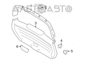 Upper Trunk Door Trim Ford Flex 09-11 Electric