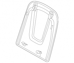 Audi Q5 8R 09-17 rear passenger seat trim, gray