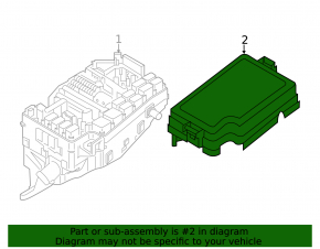 Kia Forte 19-21 Underhood Fuse Box Cover
