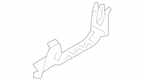Right rear bumper bracket for Mercedes GLS 13-19 AMG (package)