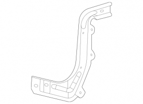 Front bumper reinforcement bracket left Mercedes W167 GLE 350 450 20-23 OEM