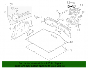 Spare Wheel Mount Ford Focus mk3 11-18