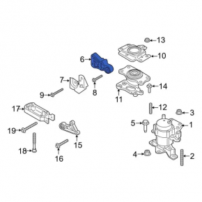 Upper automatic transmission mount Ford Edge 15-18 2.7T