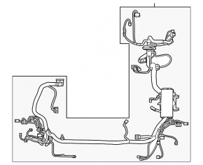 Underhood wiring with fuse box for Lincoln MKX 16-16 3.7
