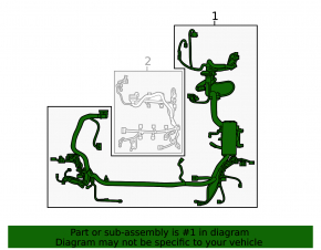 Underhood wiring with fuse box for Lincoln MKX 16-16 3.7