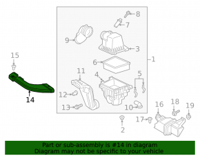 Air intake Ford Ecosport 18-22 1.0T, 2.0