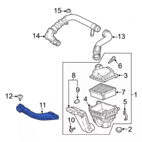 Air intake Ford Ecosport 18-22 1.0T, 2.0