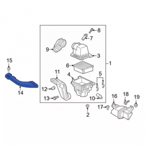 Air intake Ford Ecosport 18-22 1.0T, 2.0