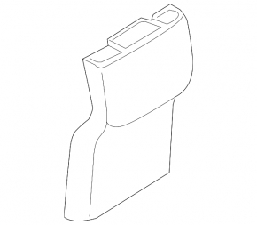 Center console trim rear Mazda CX-5 17-25 black